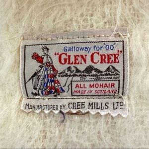 Vintage Cree Mills mohair scarf. 🤍